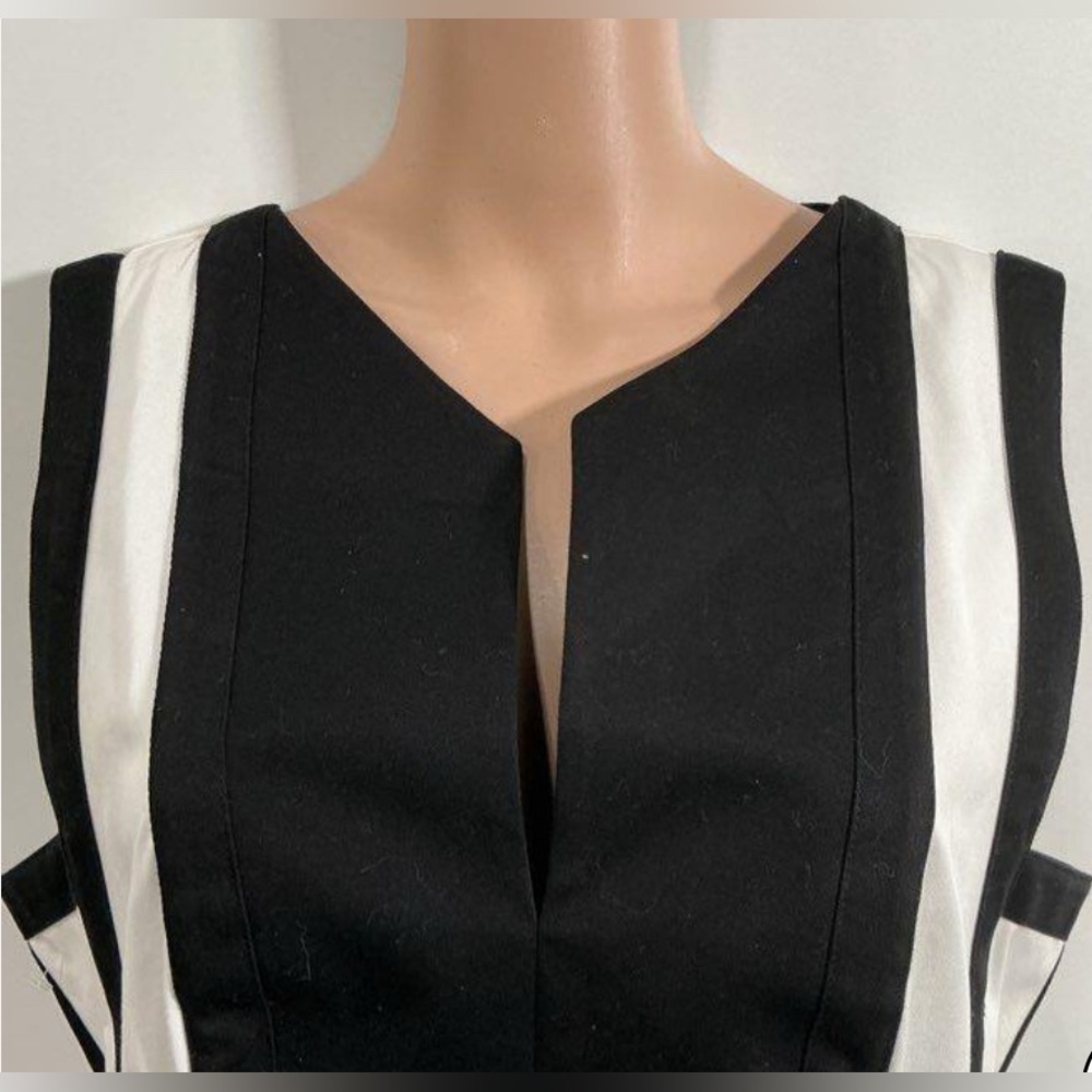 Robert Rodriguez, size 6, Graphic Spear Fit & Flare, Black & White Dress, EUC - Picture 6 of 7